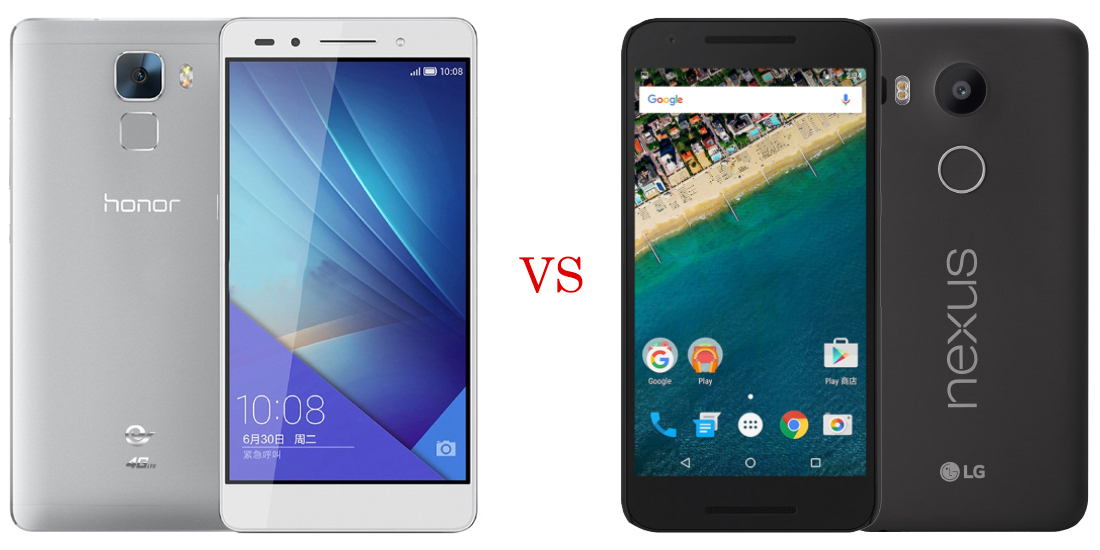 Huawei Honor 7 versus Nexus 5X 4